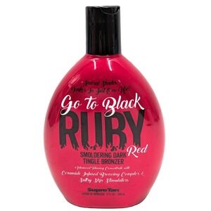 Supre Tan Go to Black Ruby Red Smoldering Dark Tingle Bronzer 12 oz